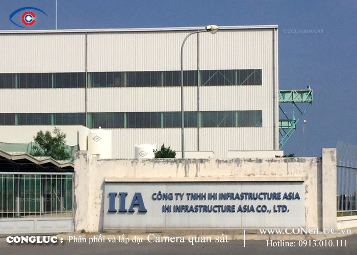 Lắp đặt camera quan sát tại KCN Đình Vũ cho Công ty IIA