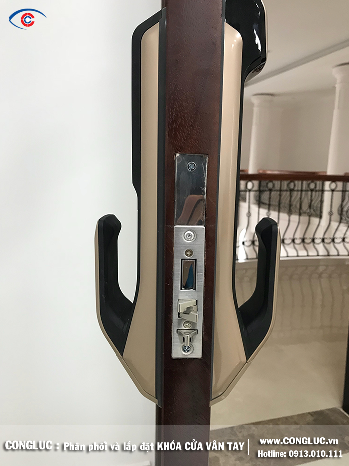 Lắp khóa cửa vân tay Samsung P705 tại Công ty Tùng Dương tòa nhà SHP Hải Phòng