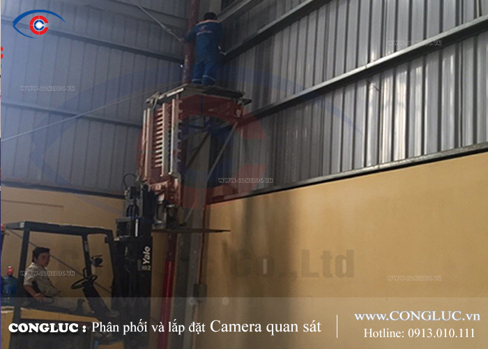 Lắp đặt camera quan sát nhà máy Hoàng Thành tại Hải Phòng