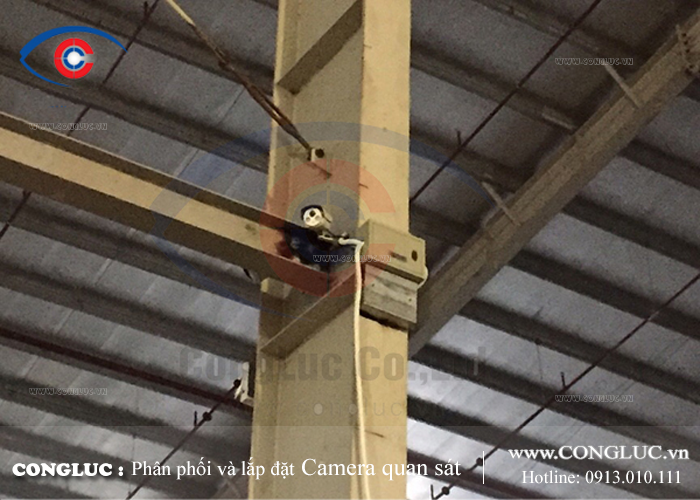 Lắp đặt camera quan sát tại nhà máy Hoàng Thành Hải Phòng