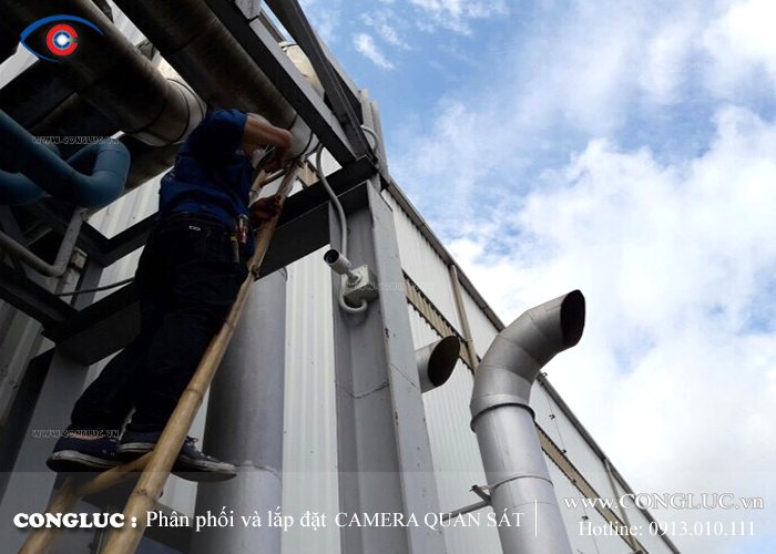 Lắp camera giám sát an ninh nhà máy công ty nhựa Phú Lâm