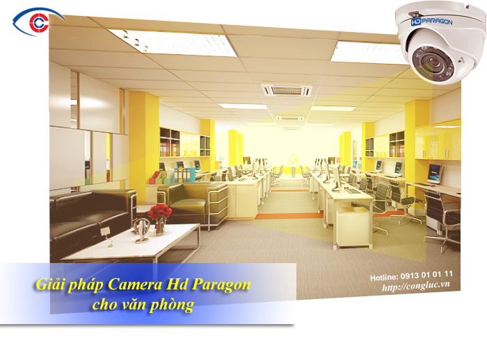 Giải pháp lắp đặt camera giám sát HD Paragon giá rẻ cho văn phòng