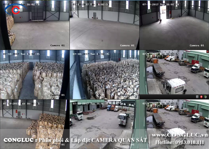 Lắp đặt camera quan sát nhà xưởng tại KCN Đình Vũ Hải Phòng