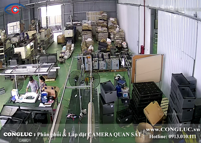 lắp camera cho nhà máy tại ccn tân liên hải phòng