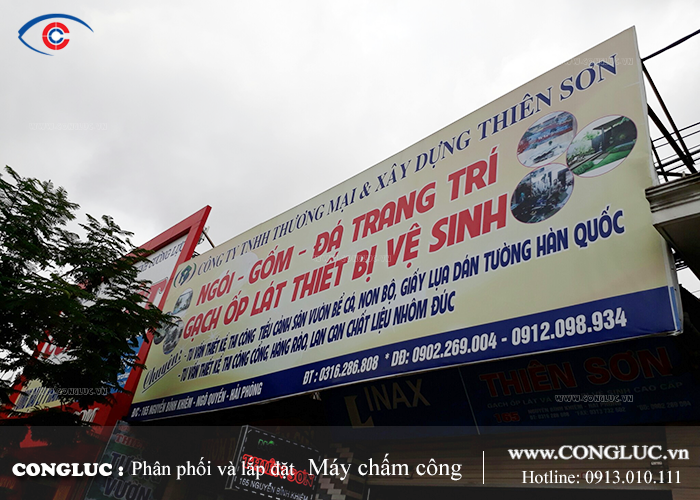 Lắp đặt máy chấm công Công ty Thiên Sơn quận Ngô Quyền, Hải Phòng