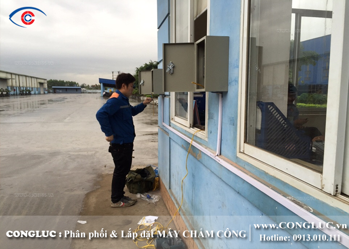 cộng lực thi công hệ thống máy chấm công nhà xưởng hải phòng