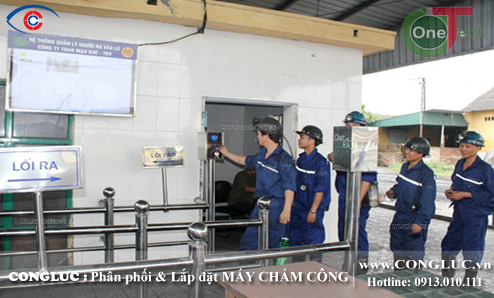 Lắp đặt máy chấm công trong cụm công nghiệp Đồng Hòa quận Kiến An