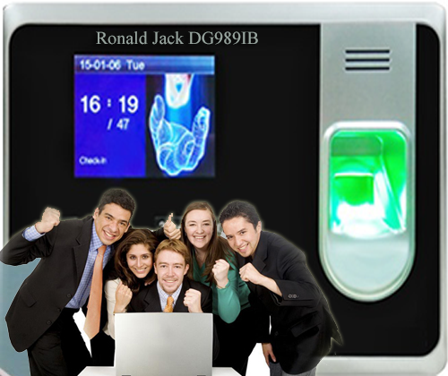 Máy chấm công vân tay Ronald Jack DG989IB chính hãng giá rẻ tại Hải Phòng