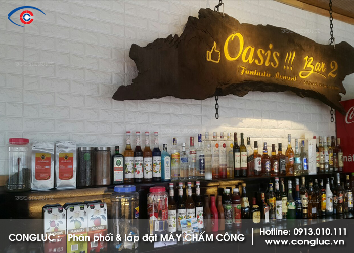 Dự án lắp máy chấm công tại Cát Bà Hải Phòng nhà hàng Oasis Bar