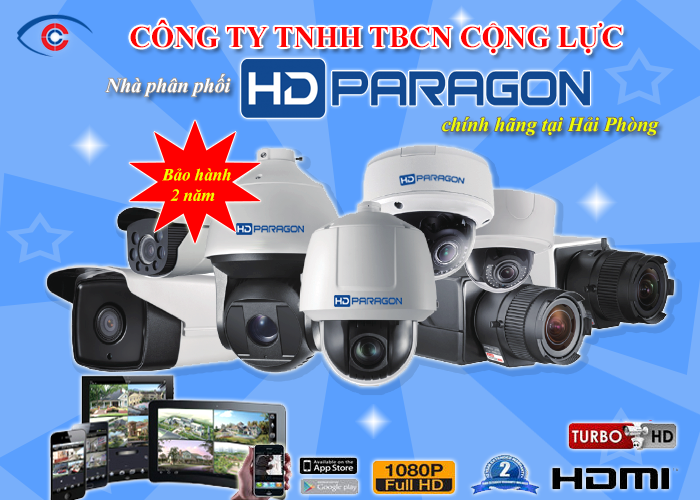 Phân phối camera quan sát HD Paragon chính hãng tại Hải Phòng