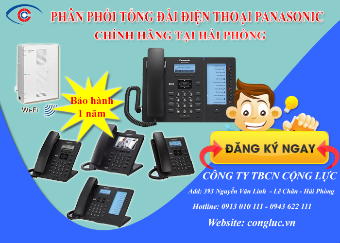 Phân phối tổng đài điện thoại Panasonic chính hãng tại Hải Phòng