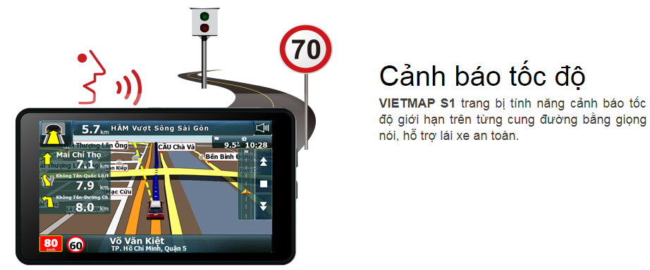 Camera giám sát hành trình cho xe ô tô VietMap A50